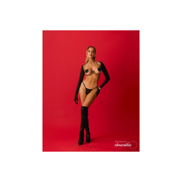 Lustique harnais soutien-gorge noir PREMIUM